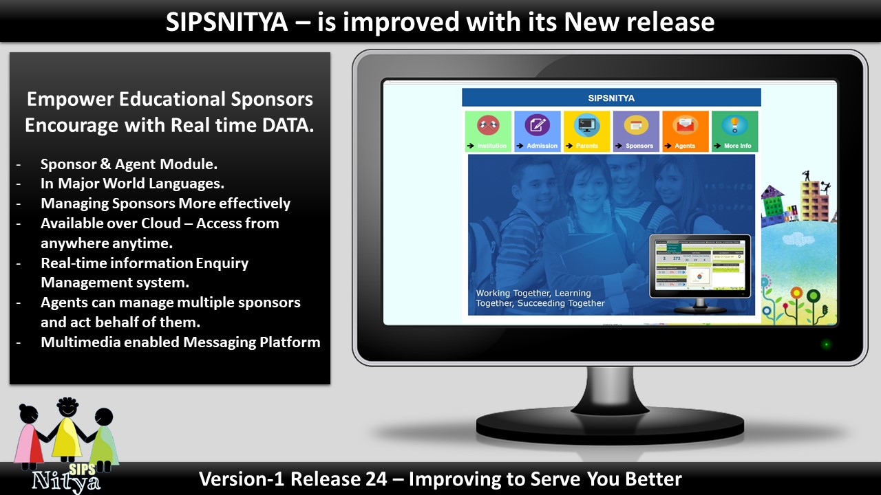 SIPSNITYA, SPONSOR MANAGEMENT SOFTWARE, educational sponsorship software, Educational ERP, School ERP, Best School ERP